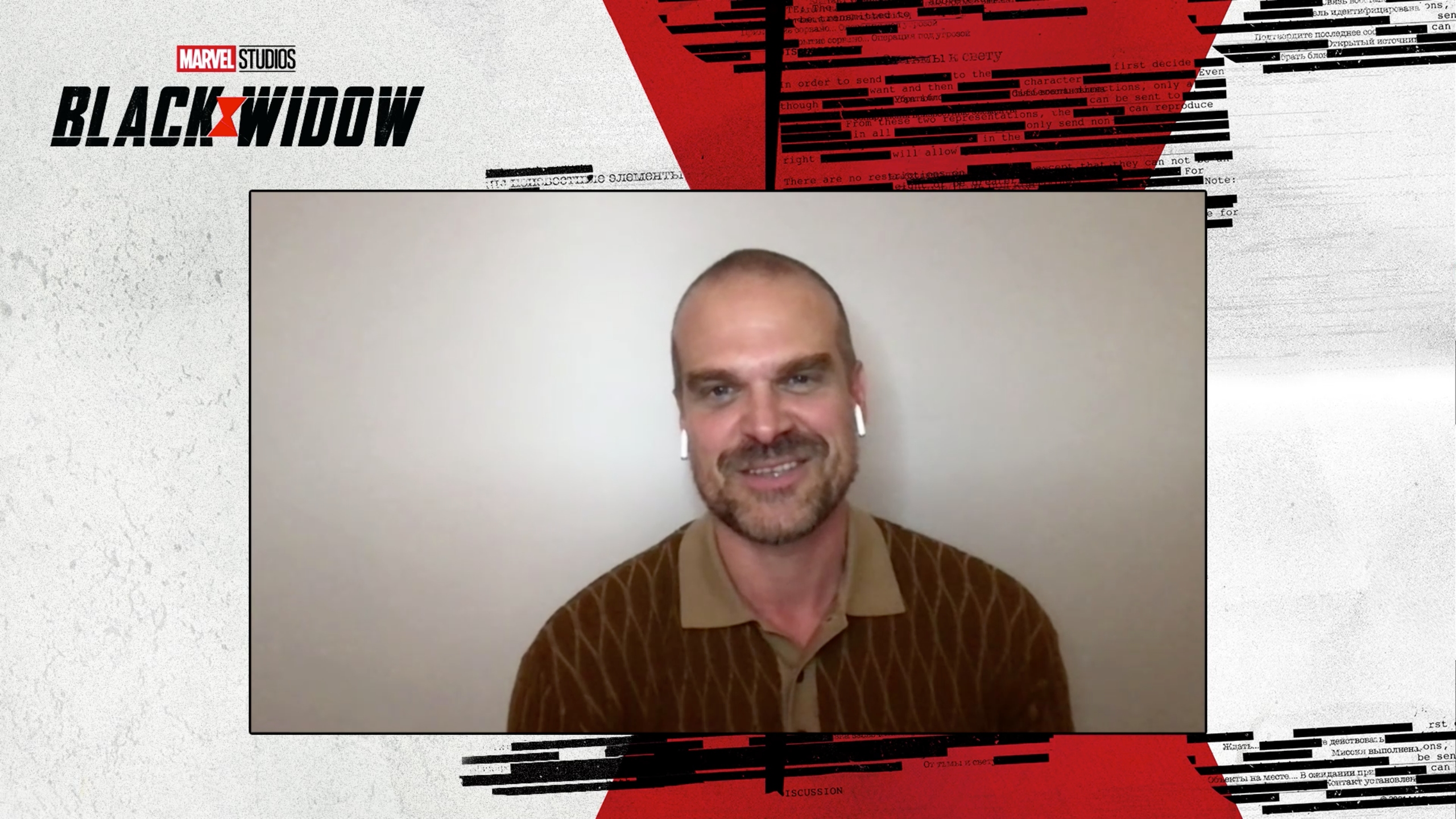 Black Widow, intervista a David Harbour: “Red Guardian è ossessionato da Cap e dalla sua action figure”