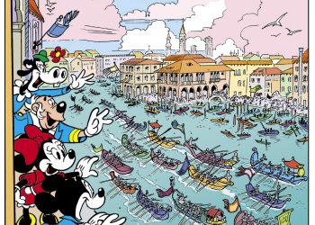 Minni e Topolino alla regata storica di Venezia