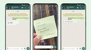 WhatsApp: arrivano foto e video che si visualizzano una volta sola per poi scomparire