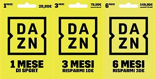 DAZN: arrivano le nuove gift card, si risparmia fino a 30 euro