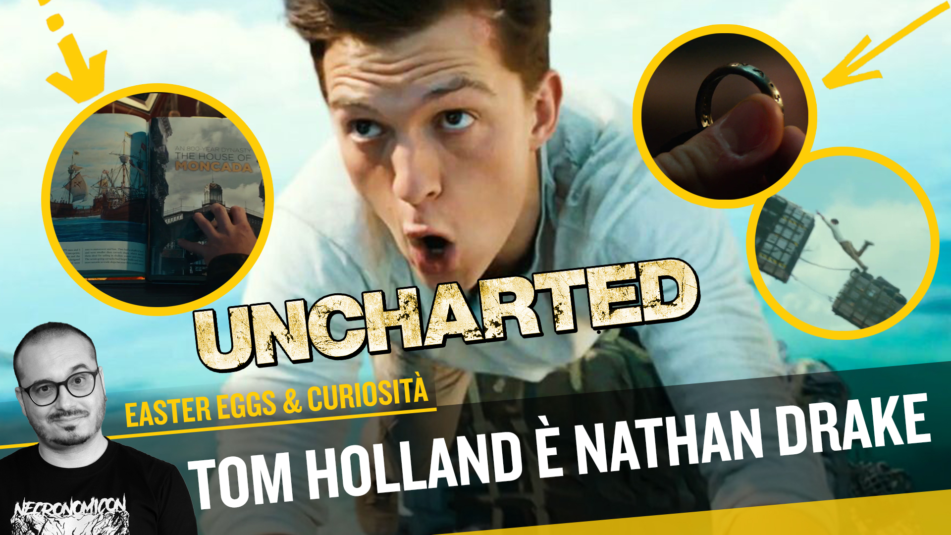 Uncharted con Tom Holland, analisi del Trailer italiano: citazioni e easter egg