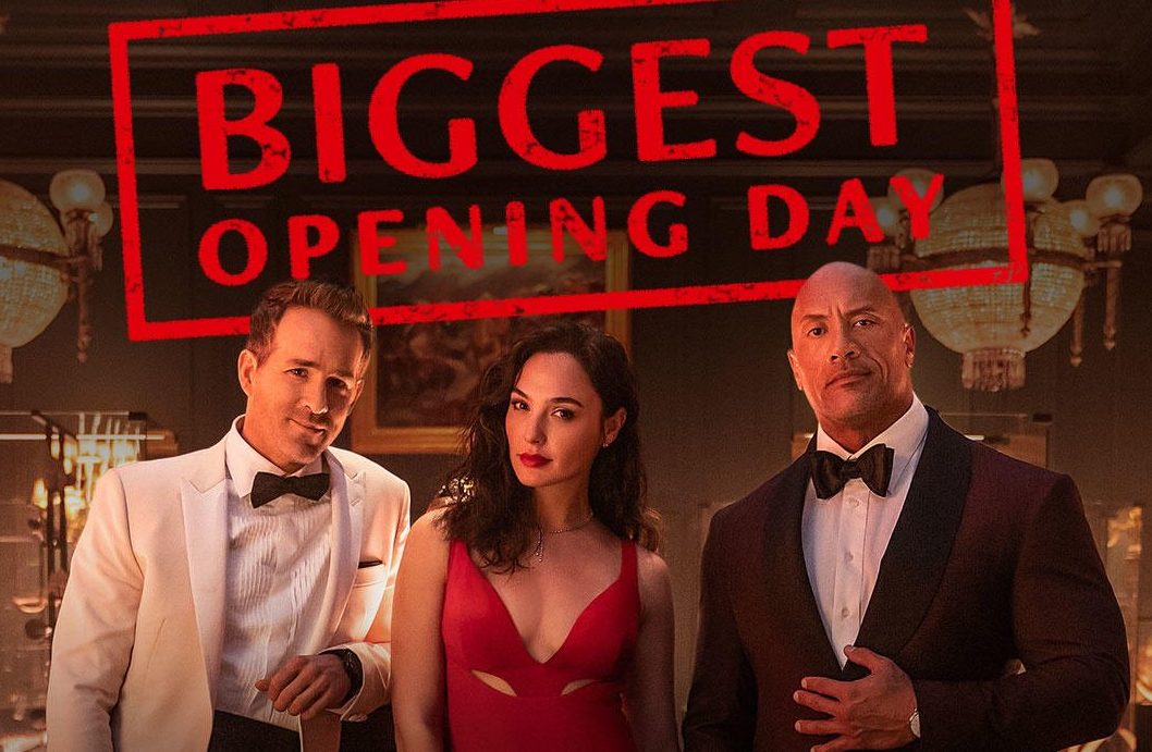Red Notice è la migliore apertura di sempre per un film Netflix
