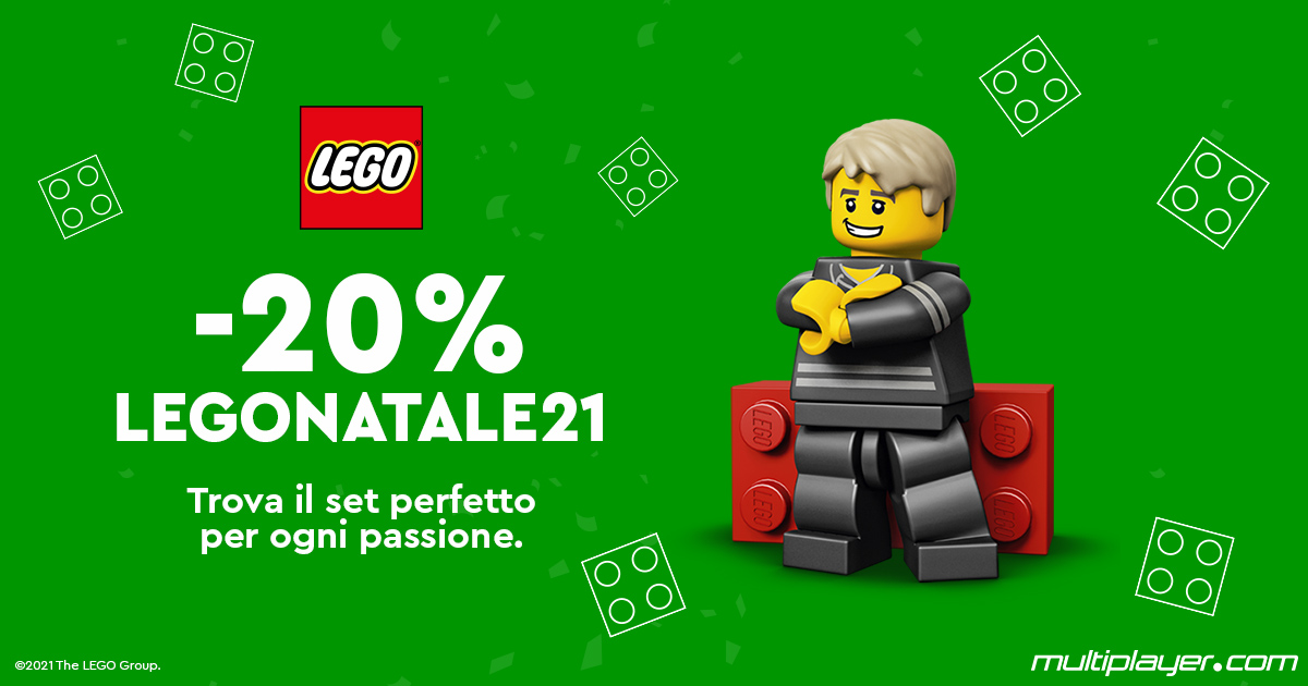LEGO: sconto del 20% su tantissimi set su Multiplayer.com