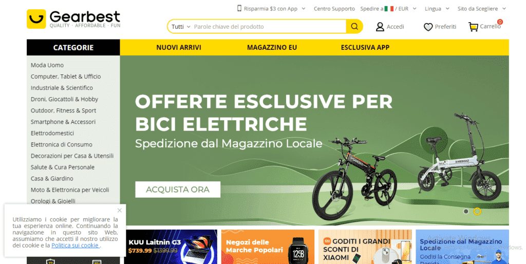 Gearbest e il giallo della versione italiana dell’e-commerce
