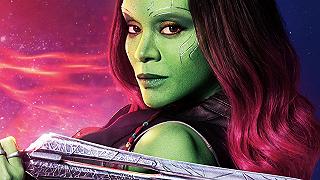 Guardians Of The Galaxy Vol. 3, la prima foto di Gamora alla prova trucco