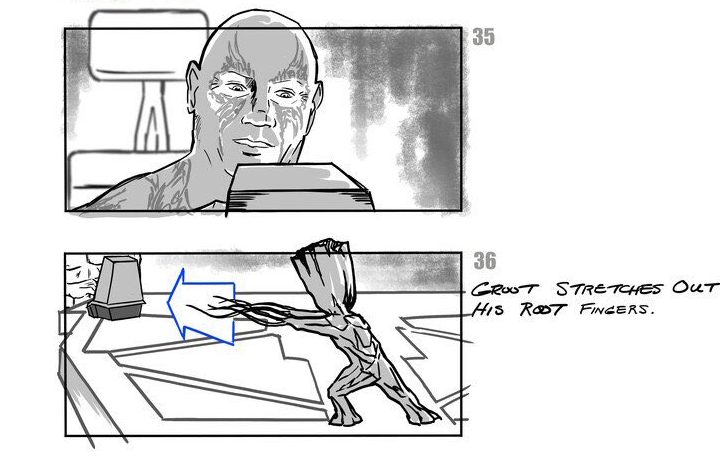 I am Groot: ecco gli storyboard che confermano la presenza di Drax