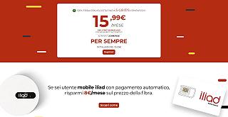 Iliad l’offerta fibra FTTH è imbattibile: si parte da 15,99€/mese per 5Gbps