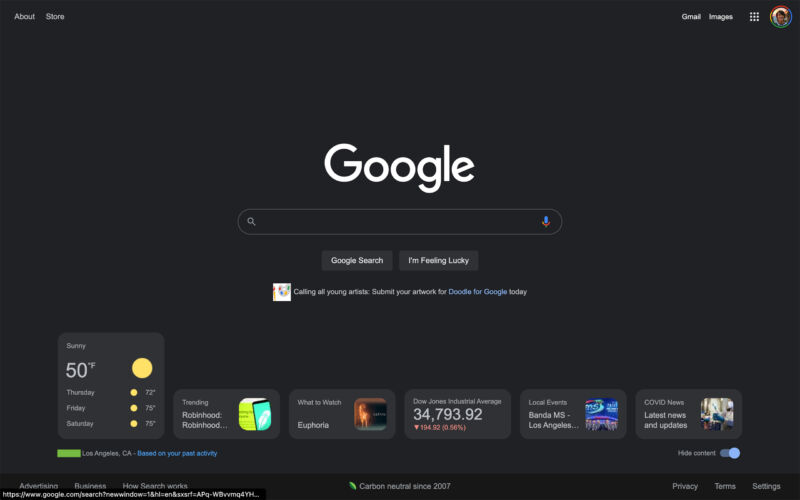 Google vuole cambiare l’homepage del suo motore di ricerca