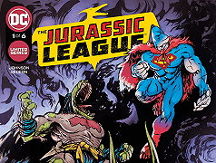 Jurassic League: la serie a fumetti con i supereroi della Justice League in versione dinosauri in uscita a maggio