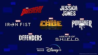 Daredevil, Punisher, Jessica Jones e le altre serie Marvel-Netflix da oggi su Disney+