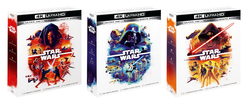 Star Wars: dal 15 aprile i box set in 4K UHD dedicati alle trilogie della saga