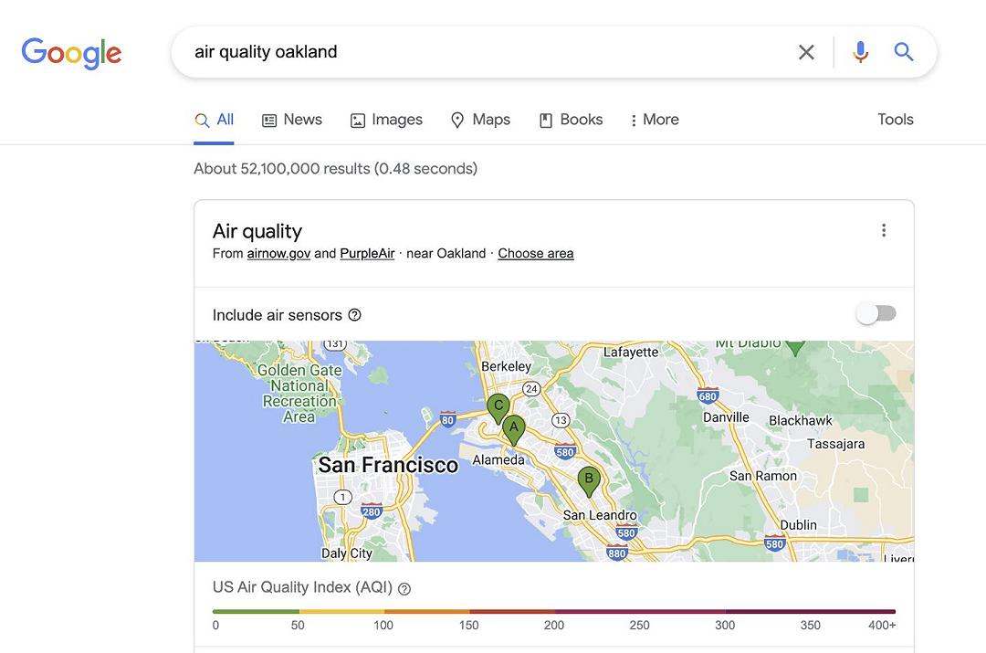 Google: arrivano i dati sulla qualità dell’aria delle città, ma per il momento non Italia