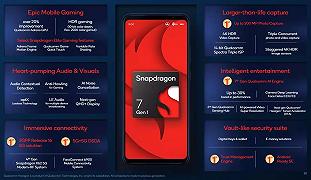 Qualcomm Snapdragon 7 Gen 1: rivelati ufficialmente i nuovi SoC