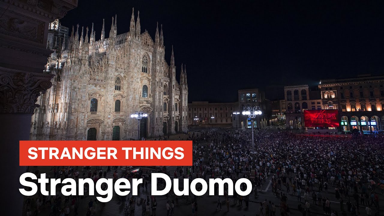 Stranger Things 4: il video con il Duomo di Milano che si trasforma per l’uscita della serie TV