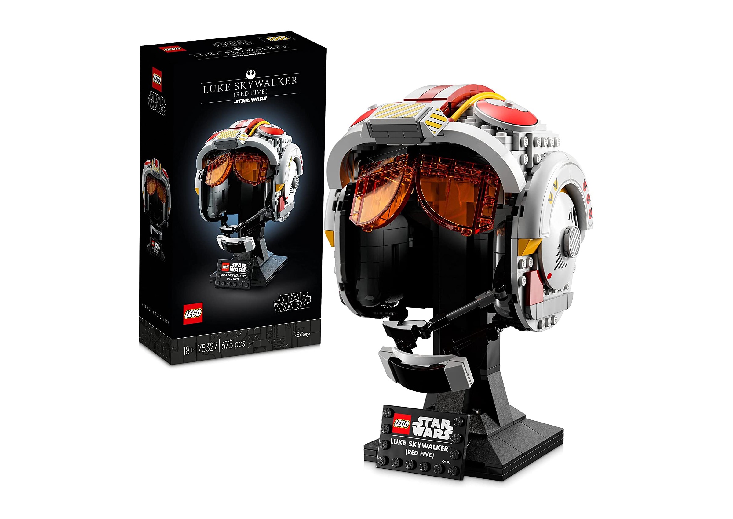 Offerte Amazon: Casco di Luke Skywalker Red Five LEGO al minimo storico