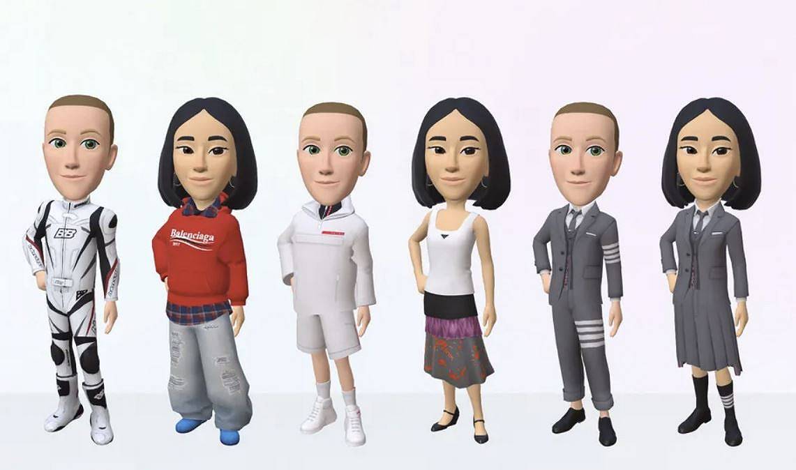 Meta ha presentato un negozio di abiti virtuali griffati per il metaverso