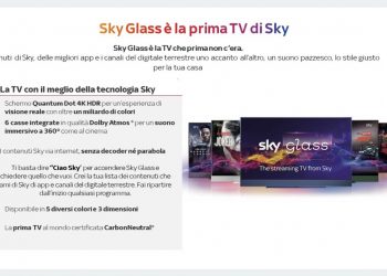 Sky Glass: arrivano anche in Italia le TV di design in bundle con gli abbonamenti, ecco i possibili prezzi