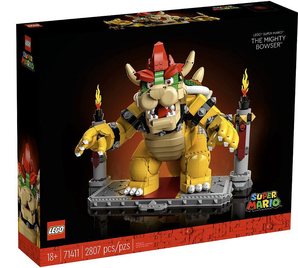 Il potente Bowser è il nuovo set LEGO a tema Super Mario: è alto 32cm e “spara fuoco”