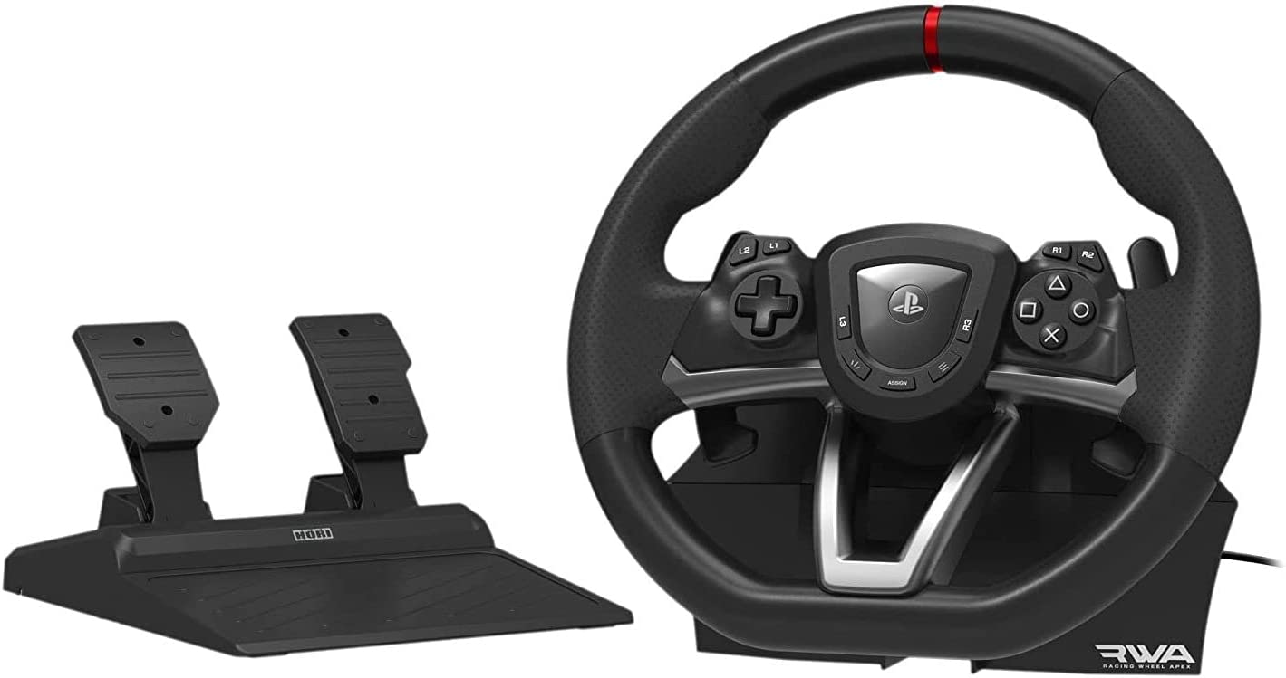 Offerte Amazon: volante Hori RWA Racing Wheel Apex per PS5, PS4 e PC in forte sconto