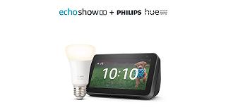 Offerte Amazon: Echo Show 5 di seconda generazione con Philips Hue White in super sconto