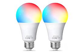 Offerte Amazon: due lampadine Fitop RGB Wi-Fi in super sconto