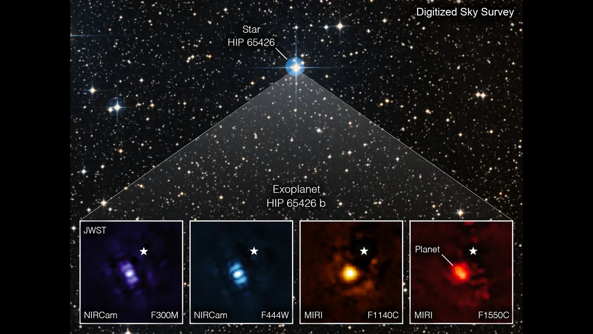 JWST e la sua prima foto di un esopianeta