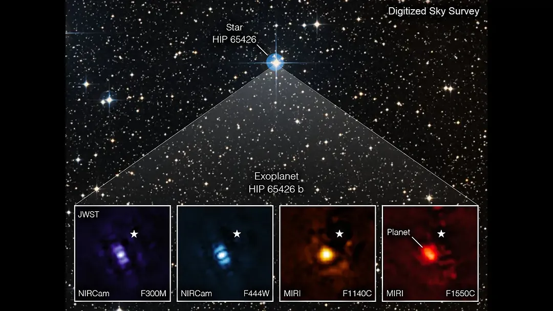JWST e la sua prima foto di un esopianeta