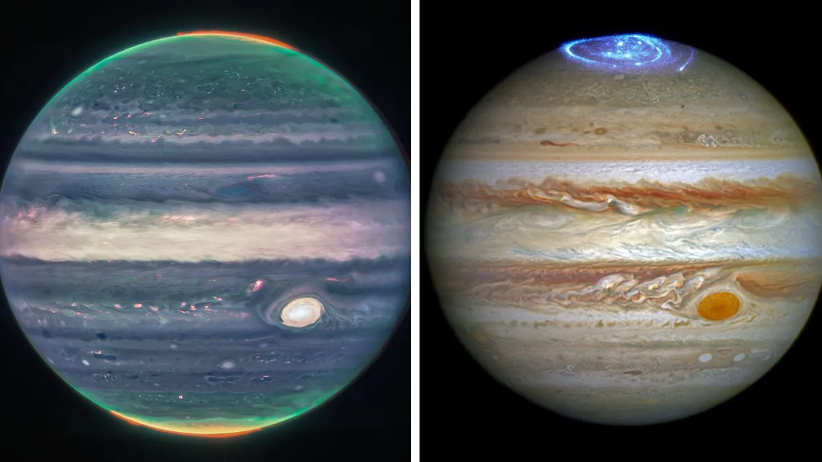Il telescopio Webb ci mostra nuove immagini di Giove