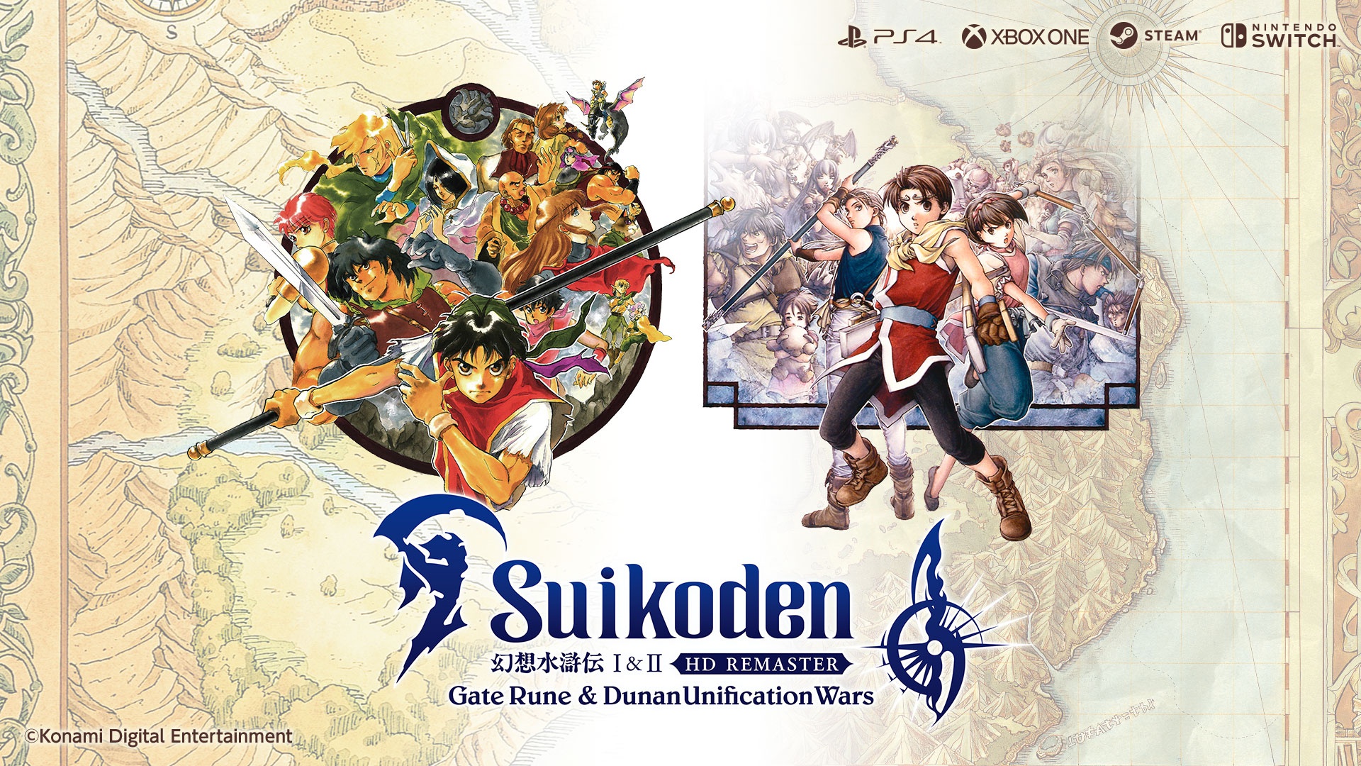 Suikoden I&II HD Remaster annunciato da Konami al TGS 2022