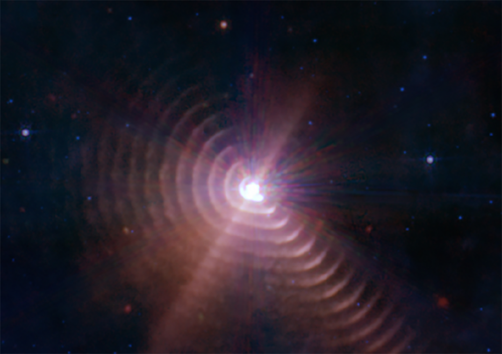Una ‘cipolla’ cosmica fotografata dal Telescopio Webb