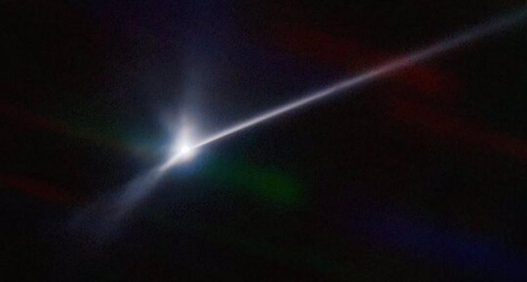 Dimorphos: catturata la sua coda di detriti