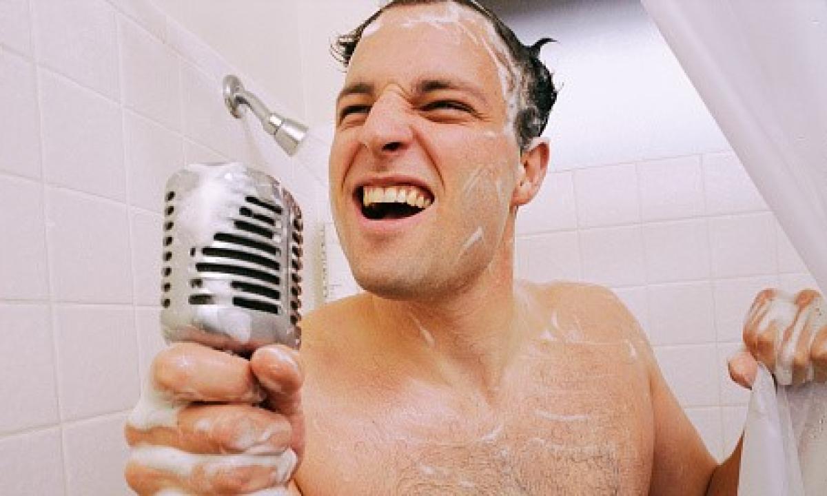 cantare sotto la doccia