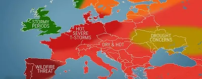 Europa, alcune zone si stanno riscaldando a una velocità doppia rispetto alla media del pianeta