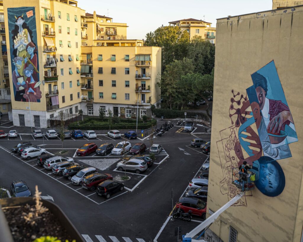 street art Roma donne scienza