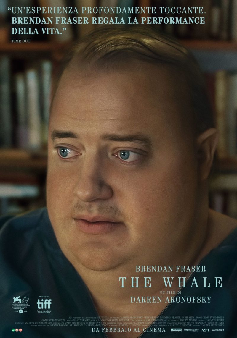The Whale trailer italiano e poster dell'acclamato film con Brendan Fraser Lega Nerd