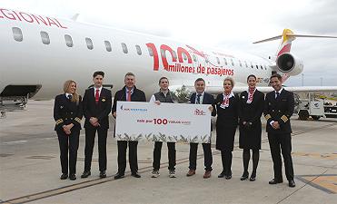 Air Nostrum taglia il traguardo dei 100 milioni di passeggeri