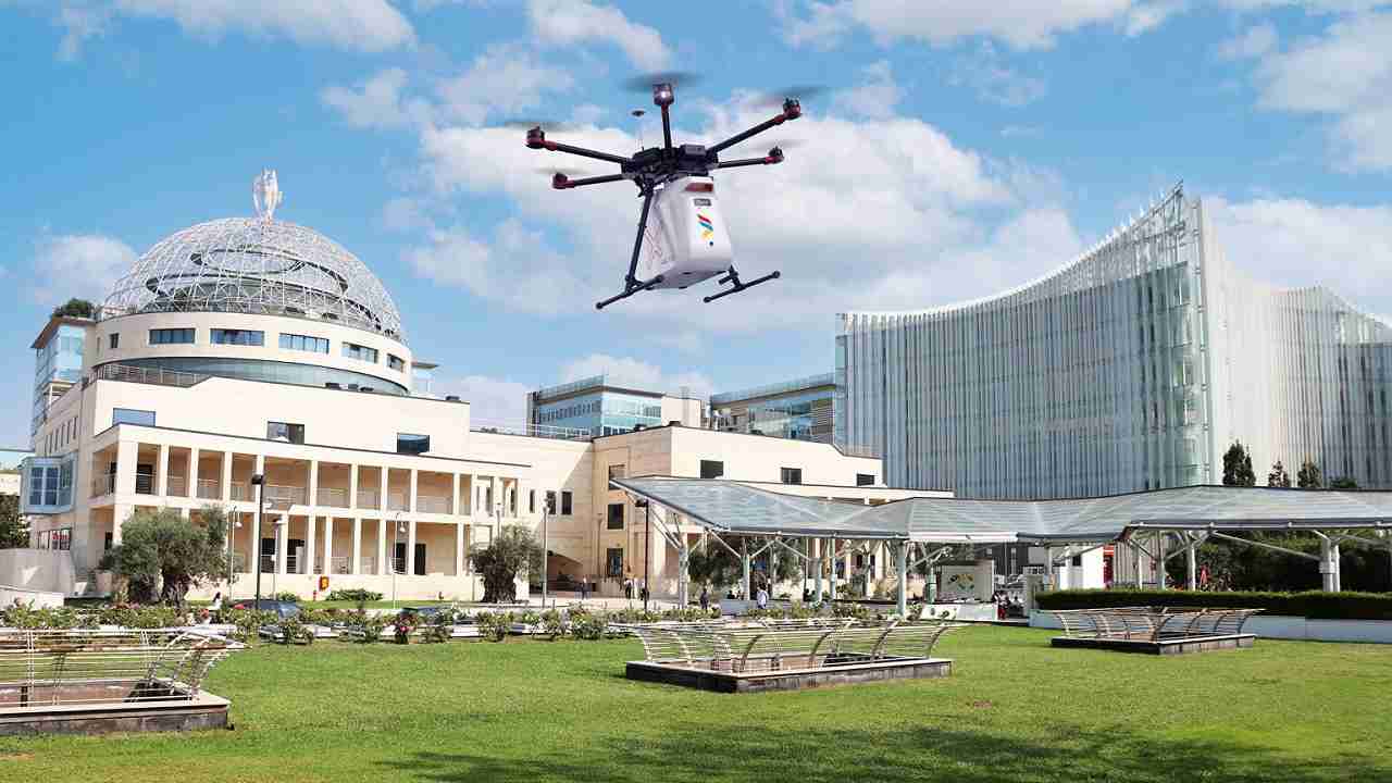 droni ospedale San Raffaele