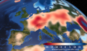 I dati satellitari mostrano una grave siccità in Europa