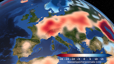 I dati satellitari mostrano una grave siccità in Europa