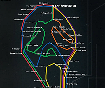 Scream 6: il nuovo poster mostra Ghostface come mappa della metropolitana di New York