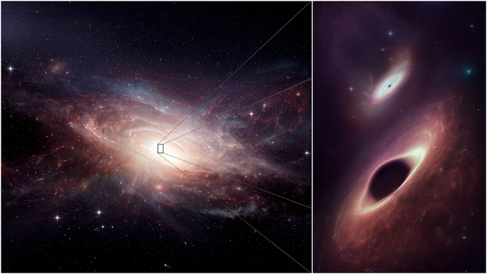 La coppia di buchi neri più vicina alla collisione