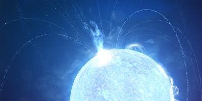 Magnetar: brusco rallentamento a causa di un vulcano