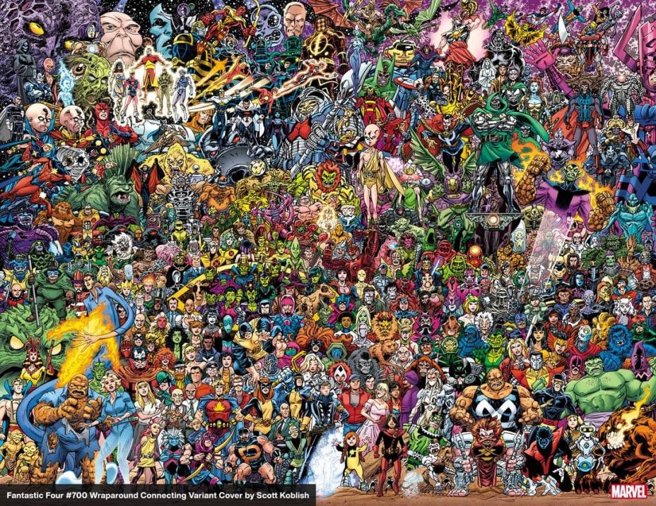 Fantastici Quattro 700 avrà settecento personaggi in copertina