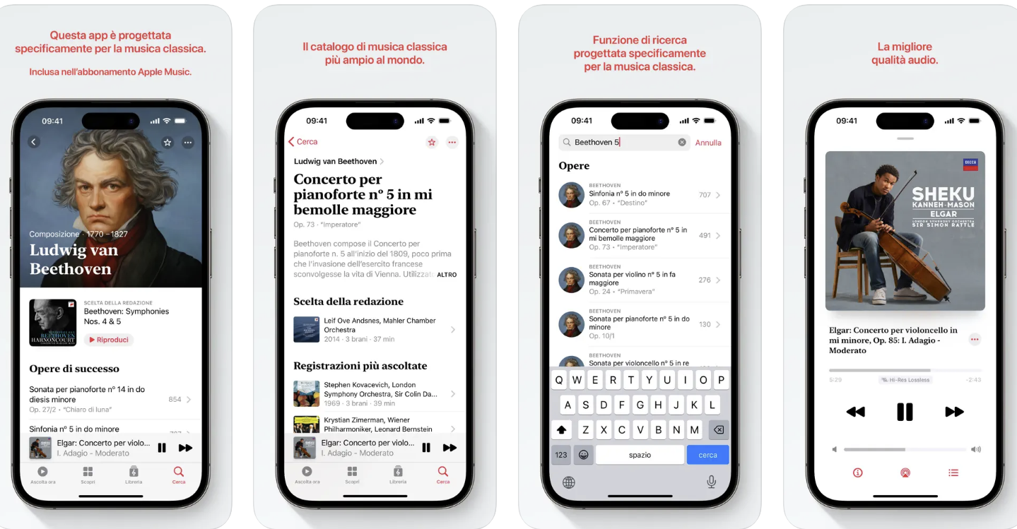 Apple Music Classical è l’app definitiva per gli impallinati di musica classica