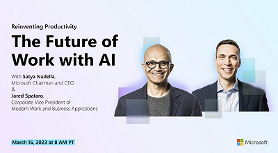 Microsoft “The Future of Work with AI”: il 16 marzo tanti annunci dedicati alle IA