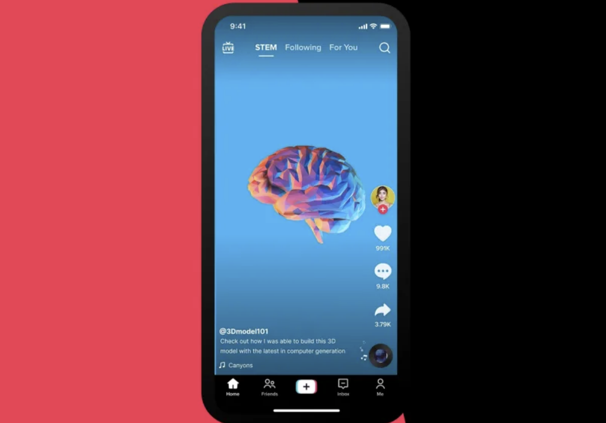 TikTok introduces a new feed dedicated solely to science and technology