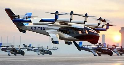 United Airlines: in arrivo il taxi aereo a Chicago dal 2025