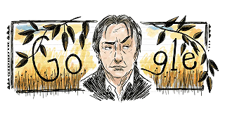 Alan Rickman: il doodle di Google dedicato all’interprete della saga di Harry Potter