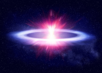 Observed the flattest explosion ever seen in space