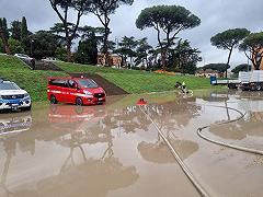 Il maltempo causa allagamenti a Roma